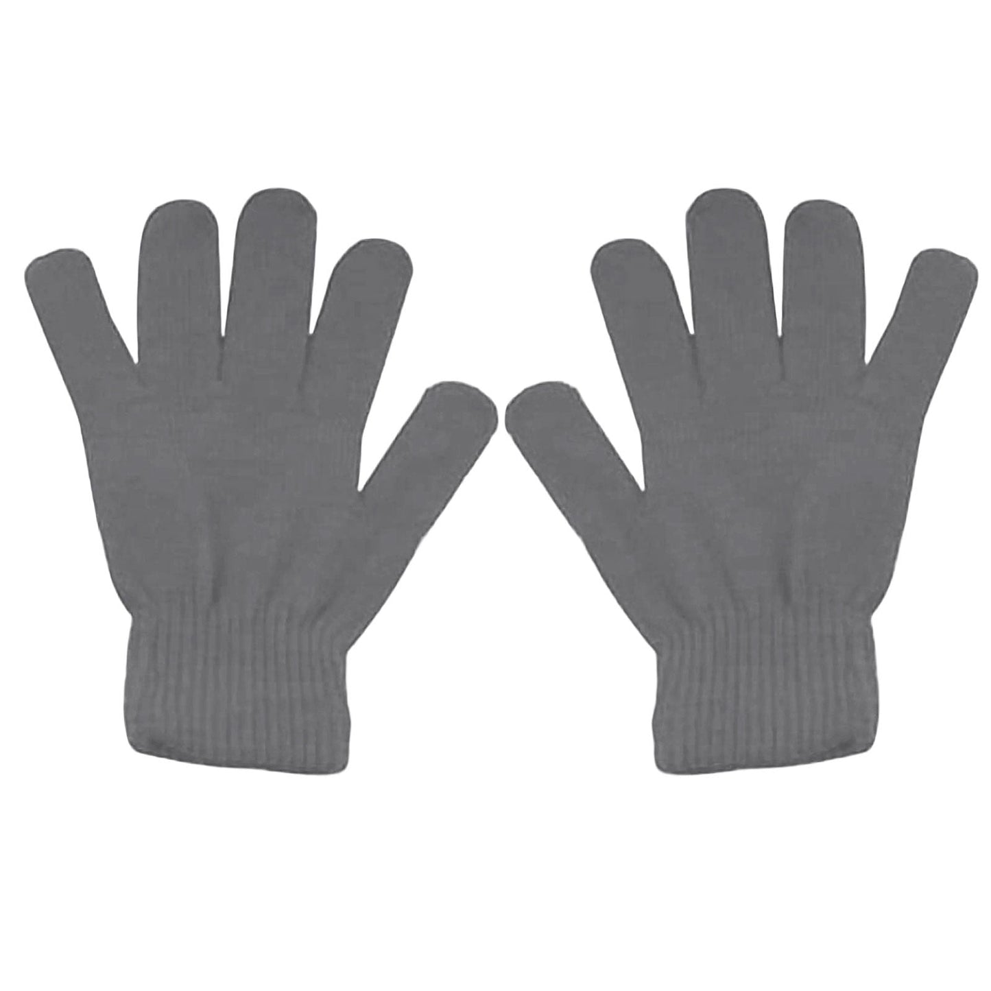 LGCASL Clearance! Winter Gloves Warm Strecty Knit Gloves for Men Women- Dark Gray One Size Light Ashy