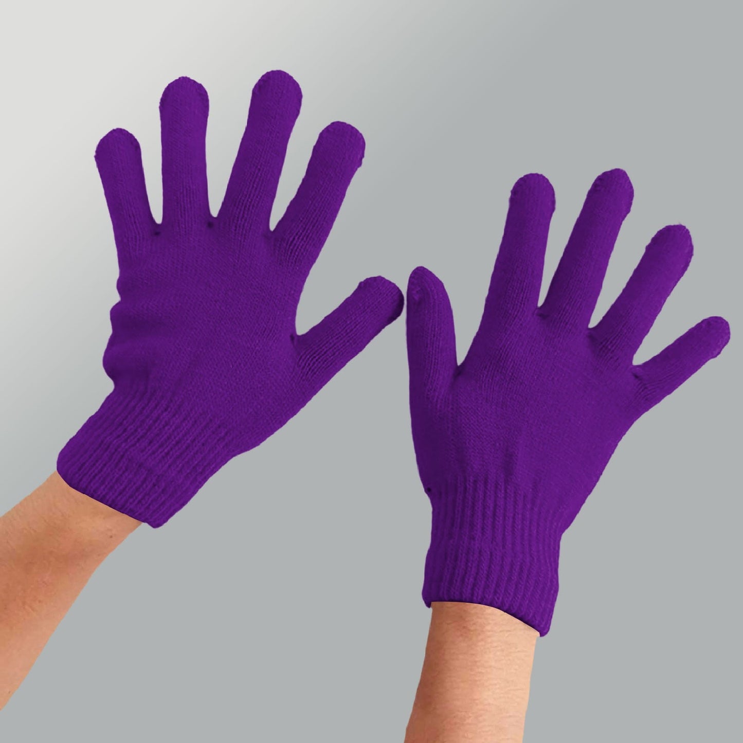 LGCASL Clearance! Winter Gloves Warm Strecty Knit Gloves for Men Women- Dark Gray One Size Purple