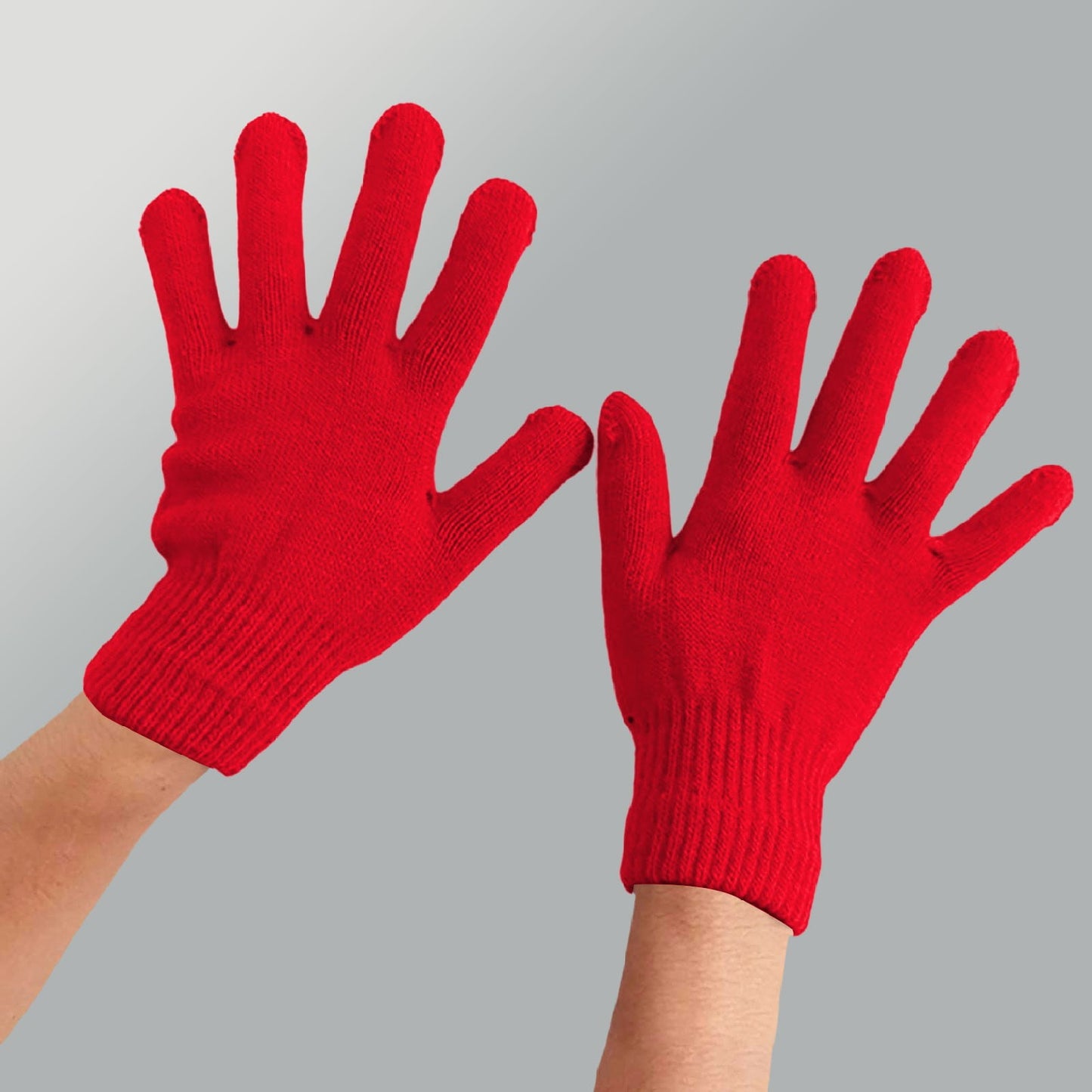 LGCASL Clearance! Winter Gloves Warm Strecty Knit Gloves for Men Women- Dark Gray One Size Red
