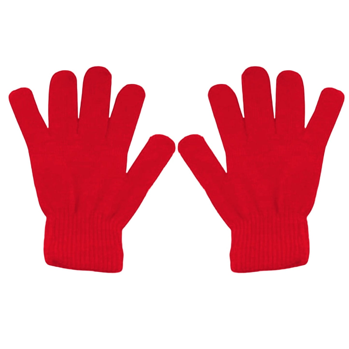 LGCASL Clearance! Winter Gloves Warm Strecty Knit Gloves for Men Women- Dark Gray One Size Red