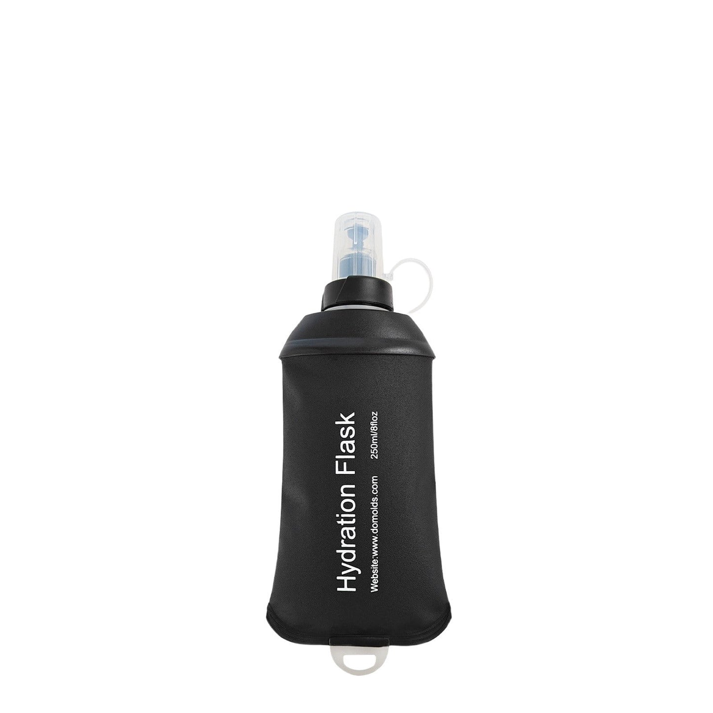 150ml Soft Flask,Light Tpu Foldable Soft Water Bottle Leak Proof Hydration Flask,Soft Water Bottle Running for Running Hiking Cycling Camping Portable Travel Sports Water Bag Easy to Carry L(500ml) Black