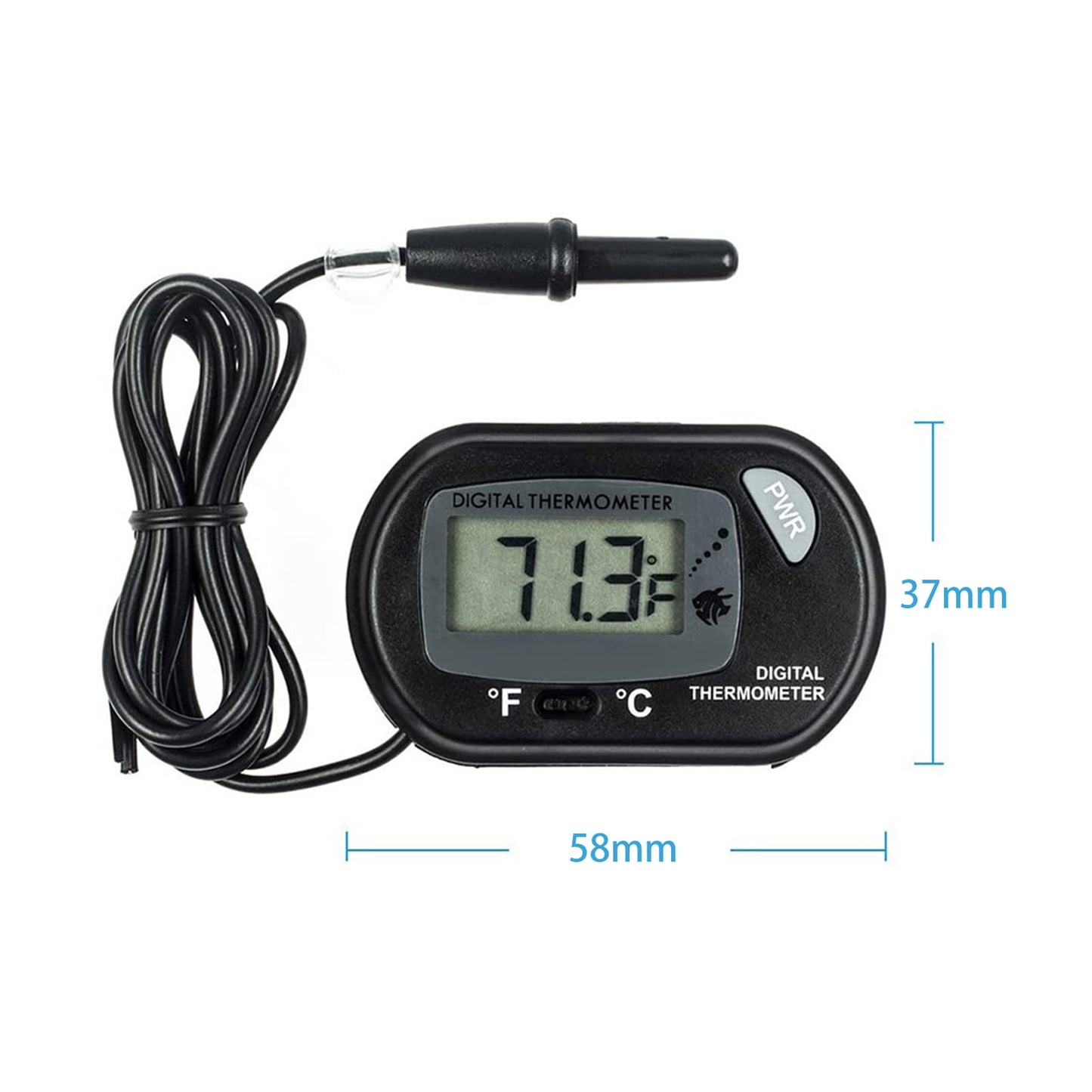 LCD Digital Aquarium Thermometer Fish Tank Water Terrarium Temperature