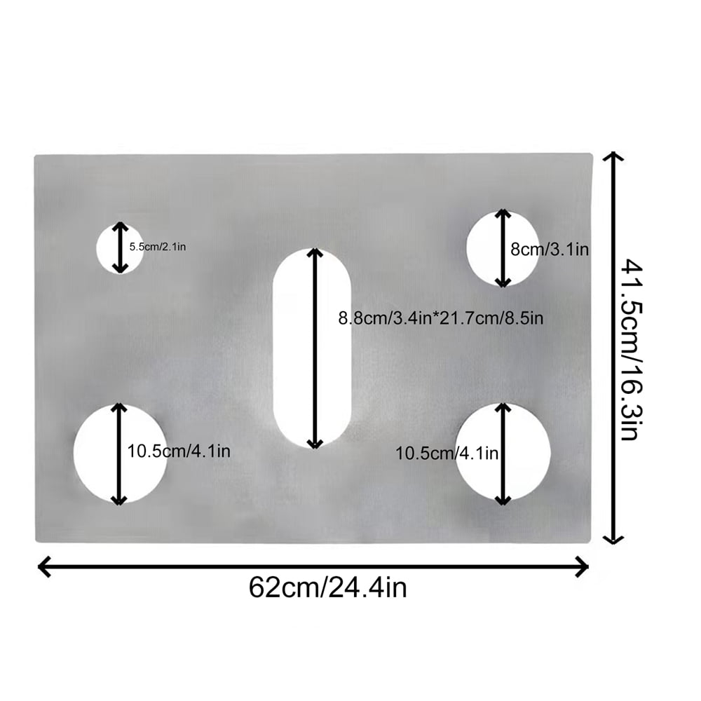 1PCS Stove Protector Cover Liner for 5 Burners Gas Stove Protector Kitchen Accessories Mat Stove Top Cover Gas Stove Cover 41.5*62cm Black