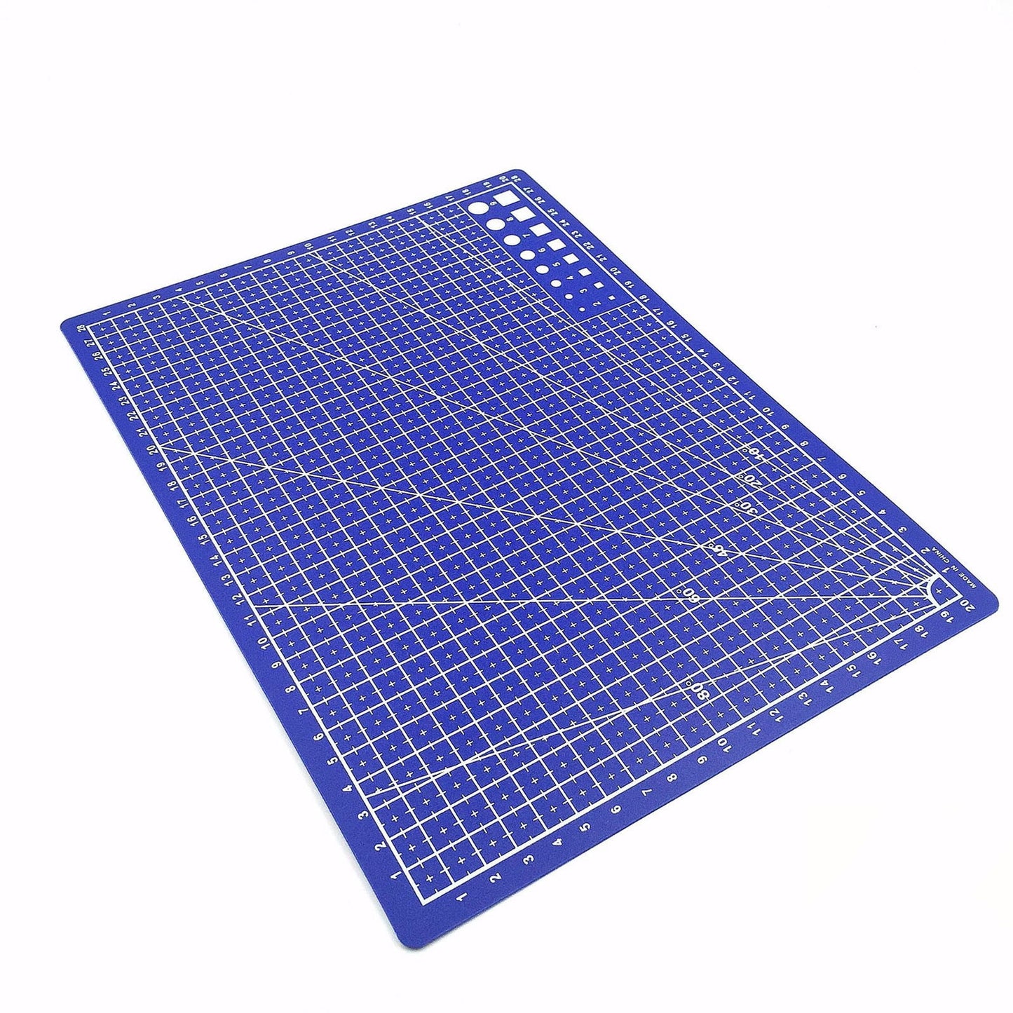 Clearance! Ttybhh Office and Craft and Stationery, A5 Art Self Healing PVC Cutting Mat Double Sided Gridded Rotary for Craft Fabric Blue