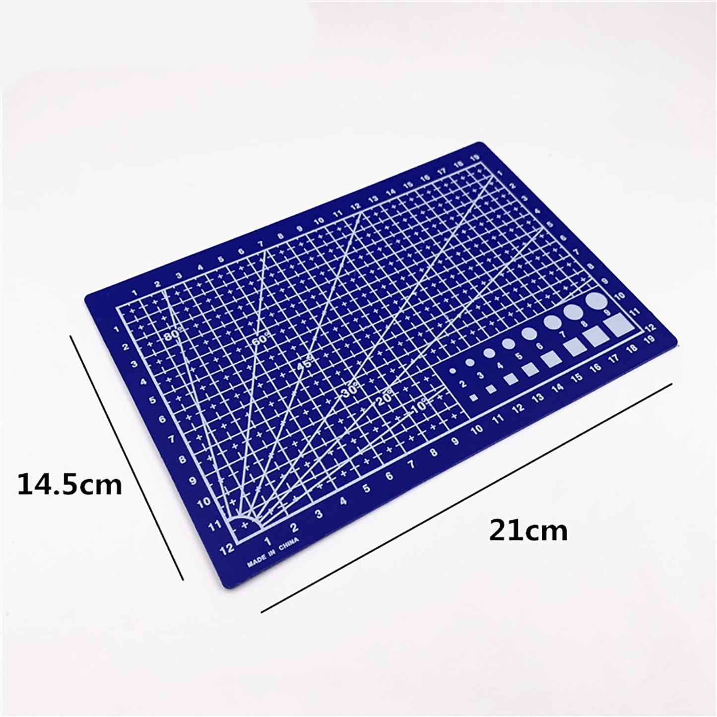 Clearance! Ttybhh Office and Craft and Stationery, A5 Art Self Healing PVC Cutting Mat Double Sided Gridded Rotary for Craft Fabric Blue