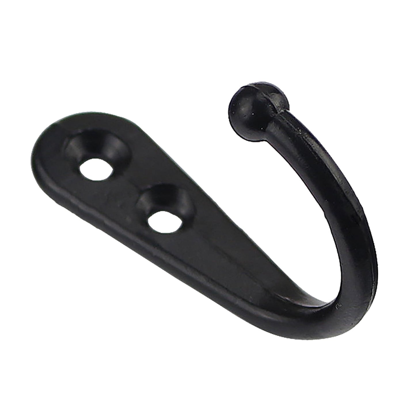 JWDX Black Wall Hooks, Hooks Clearance, 6Pcs Black Wall Hooks With Screwsand Anchor for Key, Towel, Hat (U Shape) A