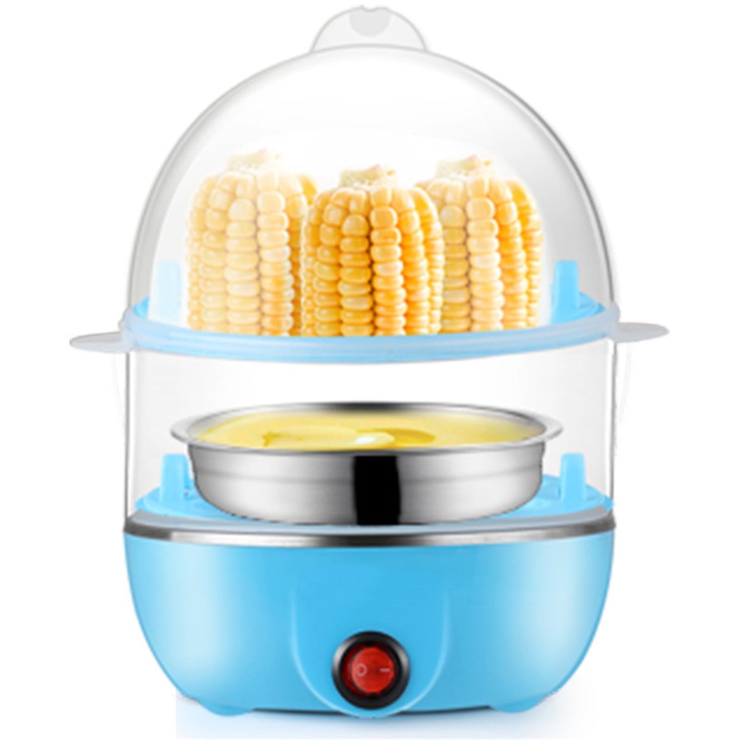 JWDX Egg Steamer Clearance! Eggs Cooker Double Breakfast Machine Stainless Steel Multi Function Steamer, Cooking Molds Promotion Include 1*Egg Steamer Blue