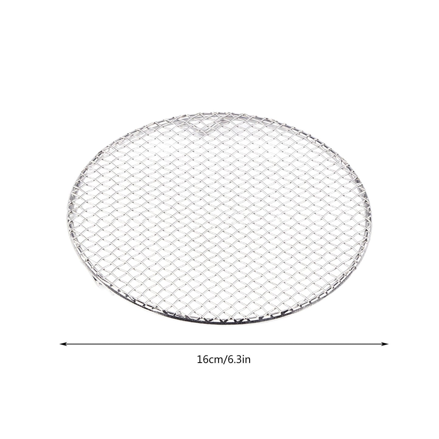 JWDX Barbecue Grill Clearance! Outdoor Home Cooking Stainless Steel Barbecue Rectangular Semicircular Multi Shape Multi Size Storage Barbecue Net, Tempura Fried Food Net Rack Japanese Cuisine S6-C