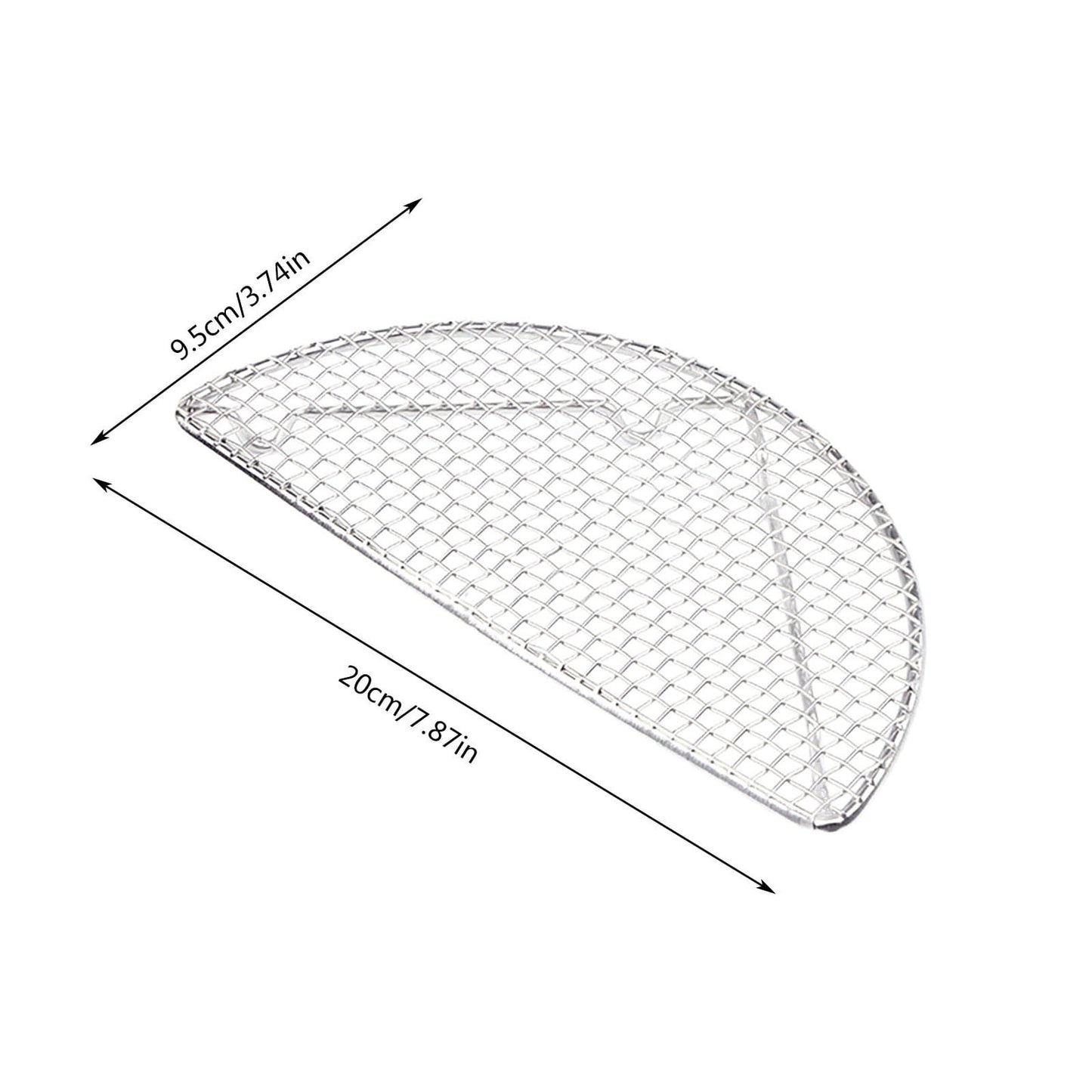 JWDX Peeler Clearance! Outdoor Home Cooking Stainless Steel Barbecue Rectangular Semicircular Multi Shape Multi Size Storage Barbecue Net, Kitchen Peeler Promotion Include Barbecue Grill AS shown