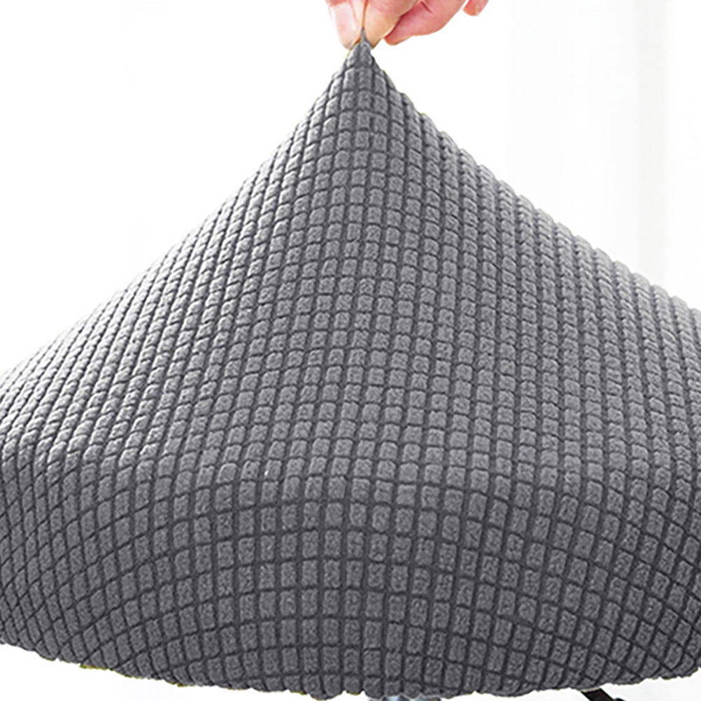 Ortofally Bar Stool Covers Stretchy Round Chair Covers Slipcover Washable Stool Cushion Elastic Bar Chair Covers 2.50X1.50X1.00CM Grey