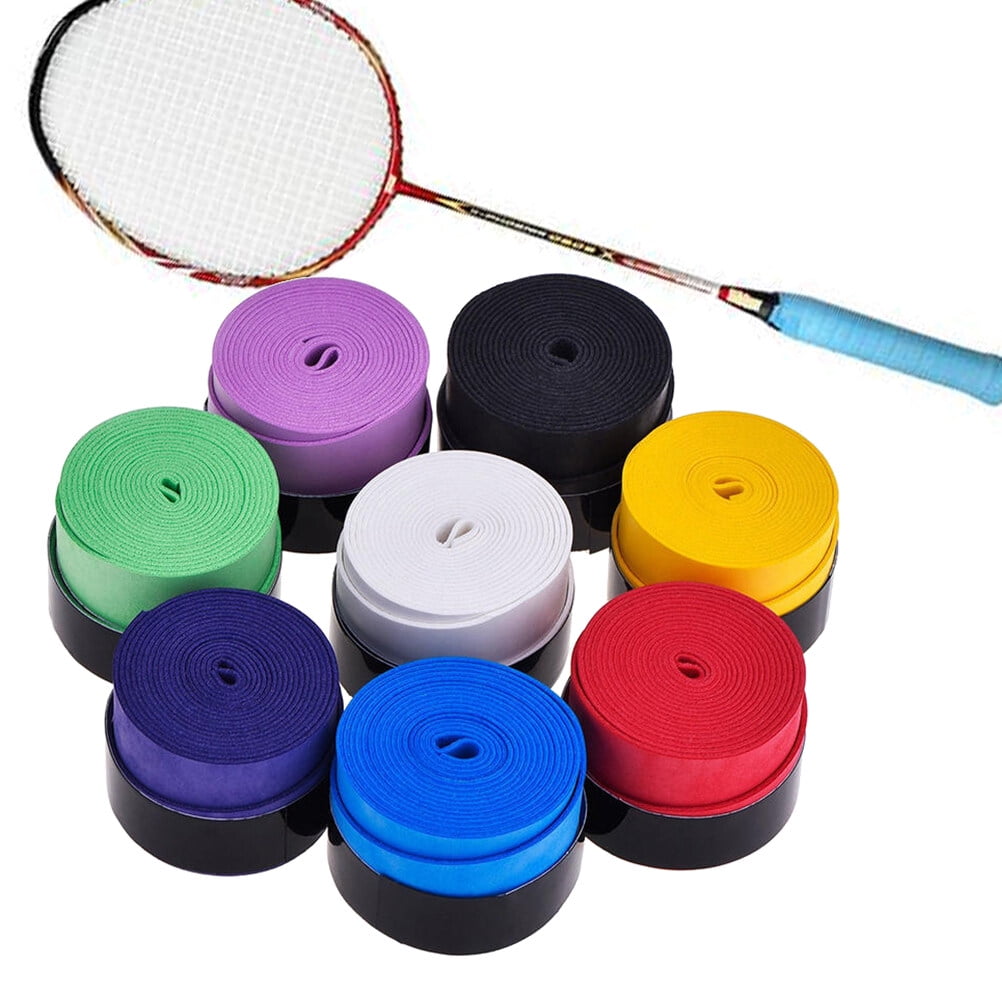 SWETRACE Tennis Racket Grip Tape Sticky Fabric 10Pack 1In 10pcs Assorted Color