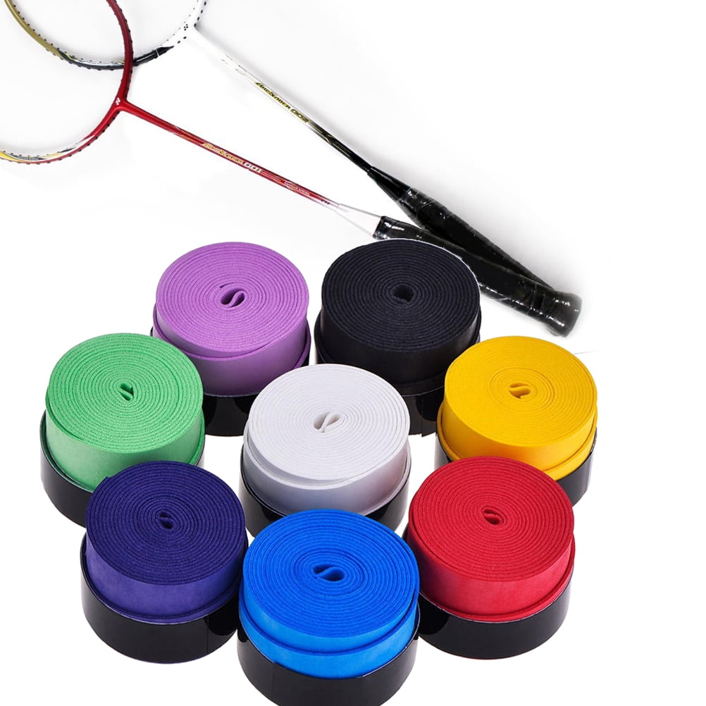 SWETRACE Tennis Racket Grip Tape Sticky Fabric 10Pack 1In 10pcs Assorted Color