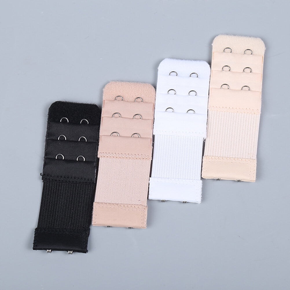 SWETRACE Bra Extension Buckle Polyester 6Pcs 3In Size 3 Beige