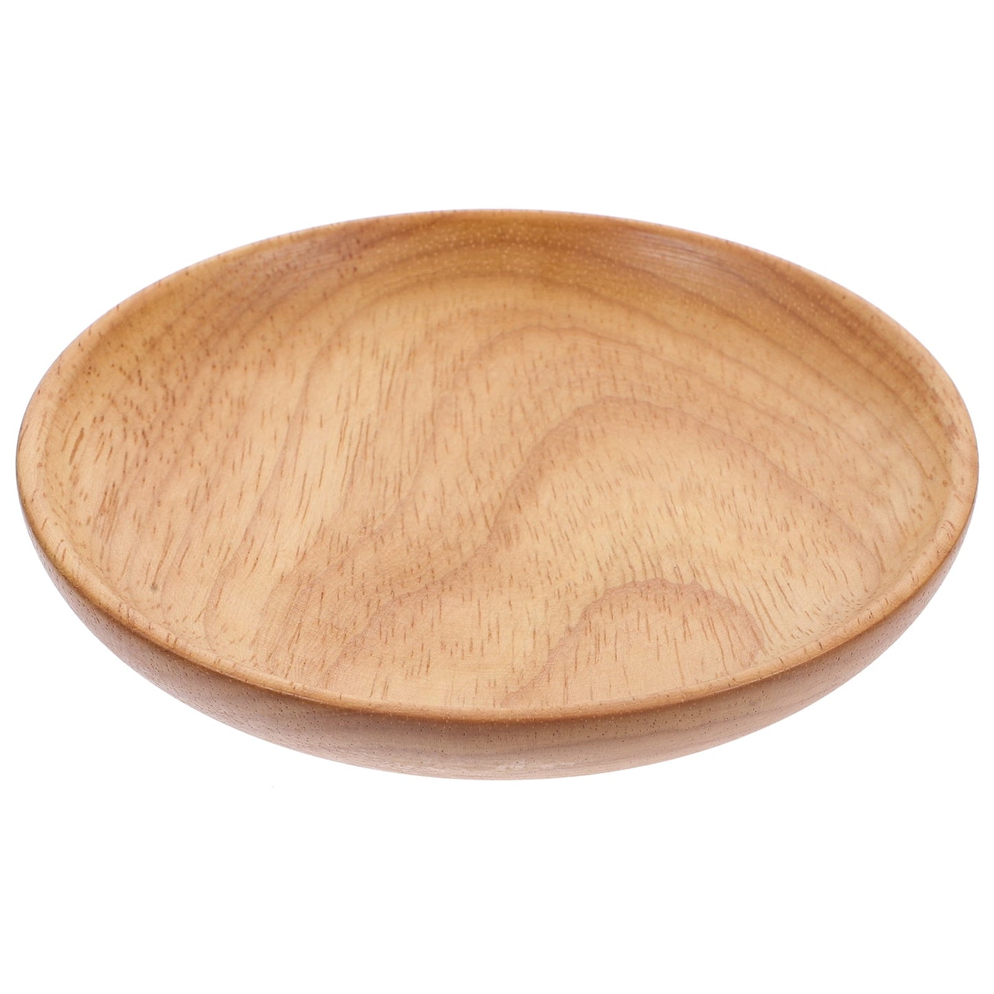 SWETRACE Flat Wooden Dinner Plate Beige For Wedding 1Pcs 4.9In 12.50X12.50X2.00CM Beige
