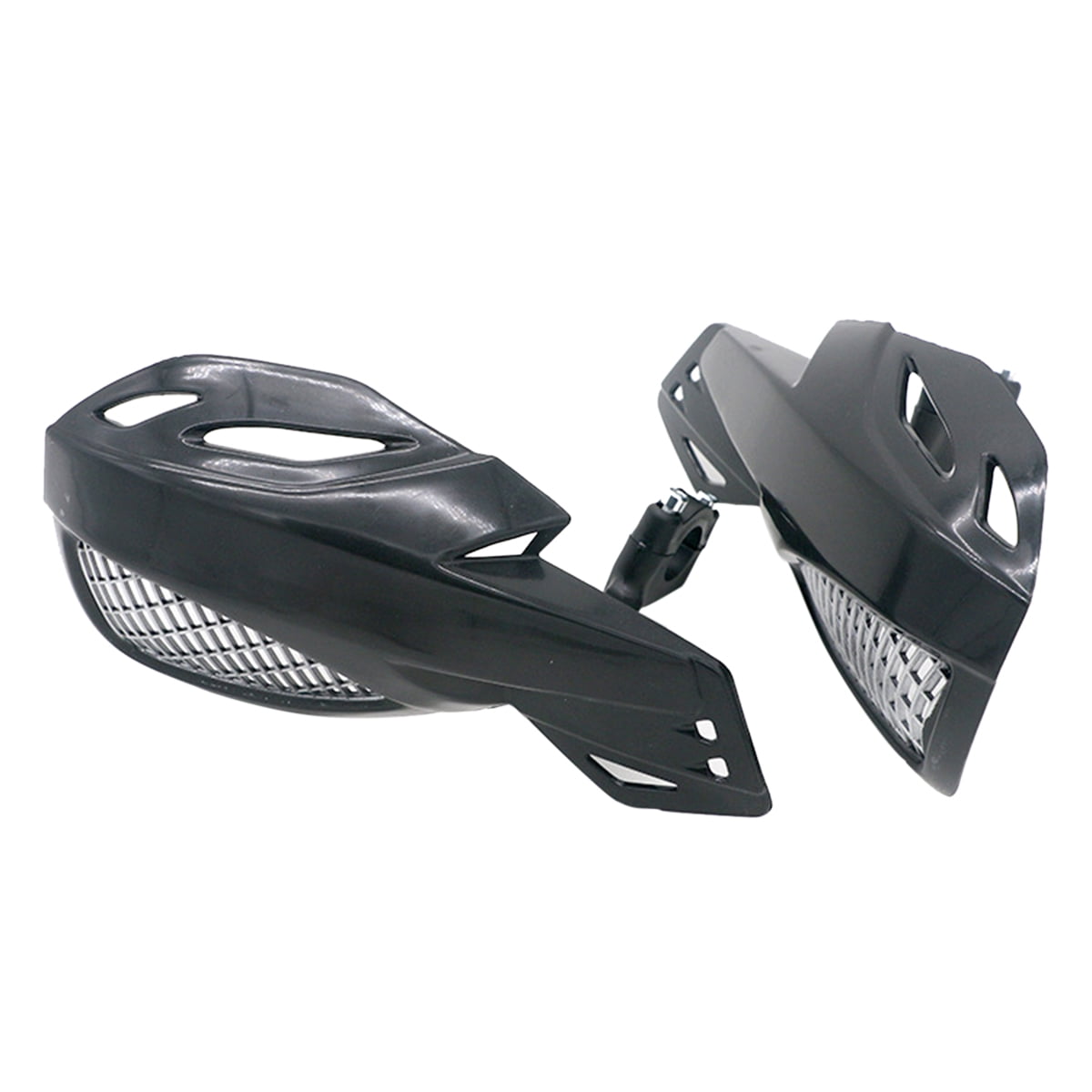 SWETRACE Protect Motorcycle Handlebars Motorbike Handguard Abs White 1 Pair 24.00X12.00X5.00CM Black