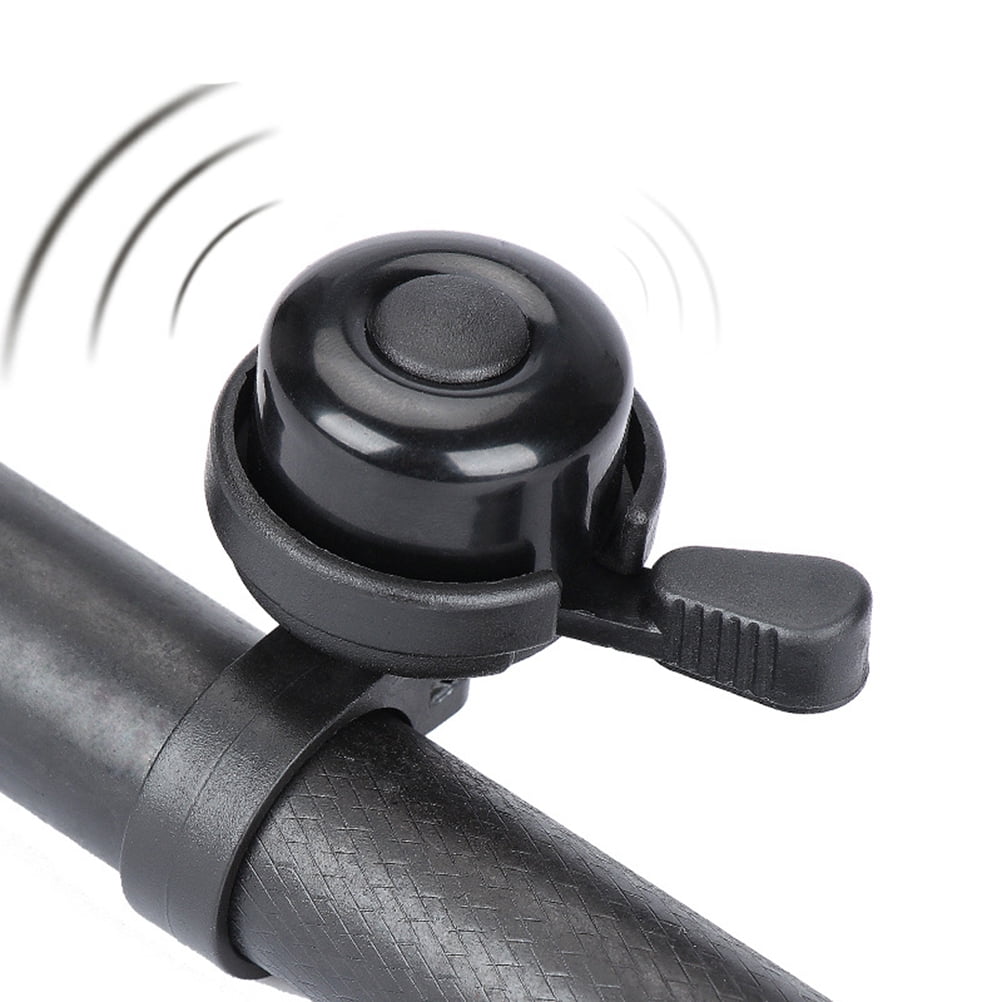 SWETRACE Cycling Handlebar Bell Plastic Clear Sound For Bicycle Riding 1Set 4.00X4.00X6.00CM Black