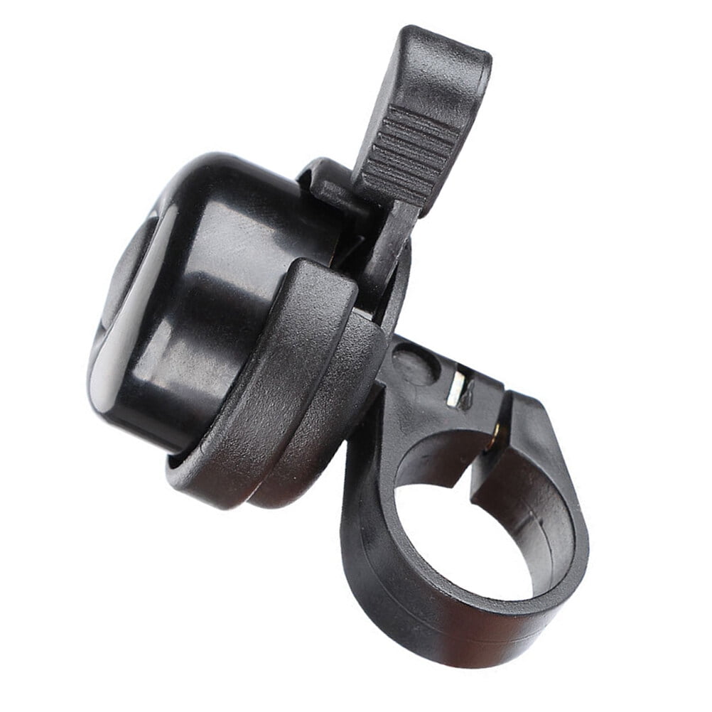 SWETRACE Cycling Handlebar Bell Plastic Clear Sound For Bicycle Riding 1Set 4.00X4.00X6.00CM Black