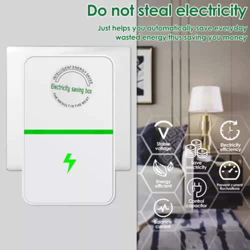 2 x Energy Saving Device New Elon Musk 90V-250V Stop-Watt Energy Saver Household