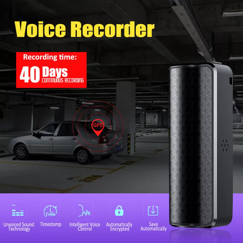 MP3 Spy Magnetic Recording Device Voice Activated Mini Audio Recorder Q70 US