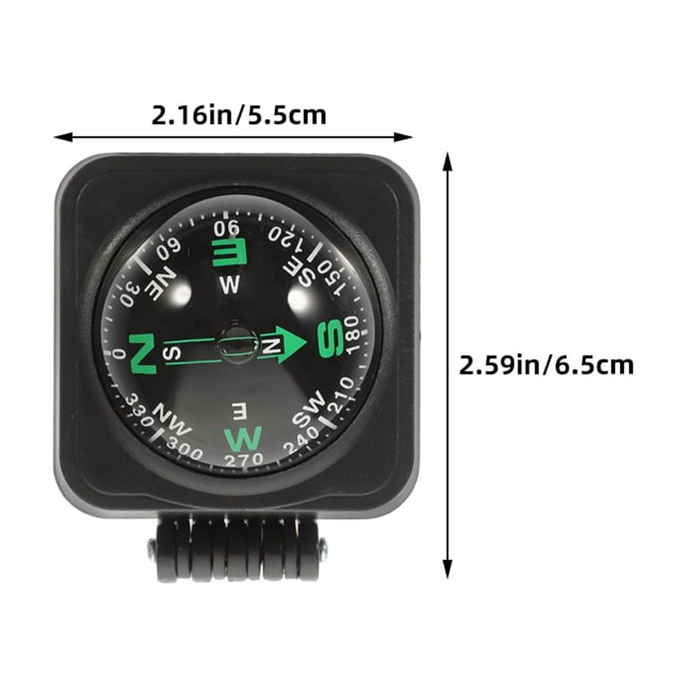 SWETRACE Motorcycle Compass Round Multi ABS 3Pcs Simple Design Adjustable Direction