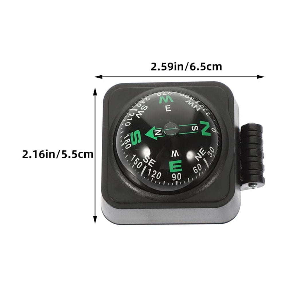 SWETRACE Motorcycle Compass Round Multi ABS 3Pcs Simple Design Adjustable Direction
