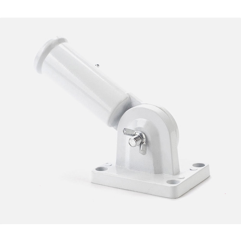 Worgeous Flag Pole Accessories Universal Holder Wall Mount Poles Bridegroom White