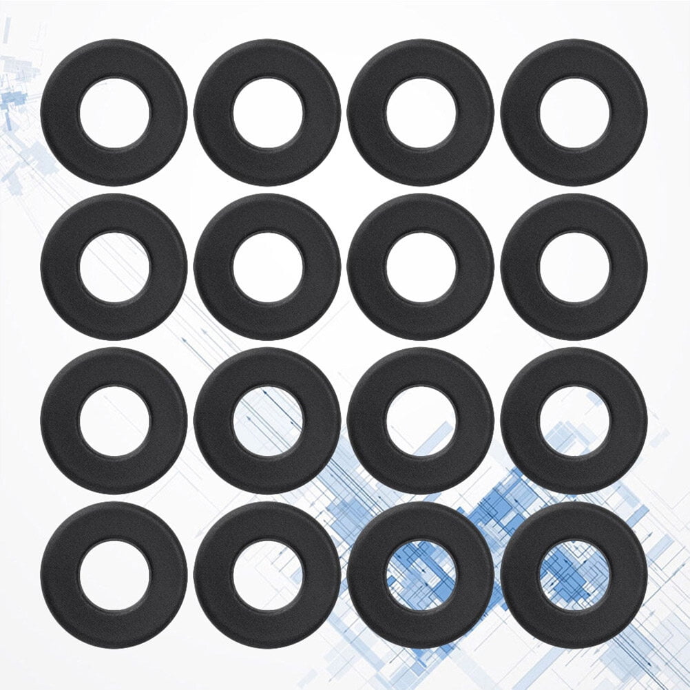 SWETRACE Foosball Tables Equipment 16Pcs 0.66In Black PVC Foosball Table Parts