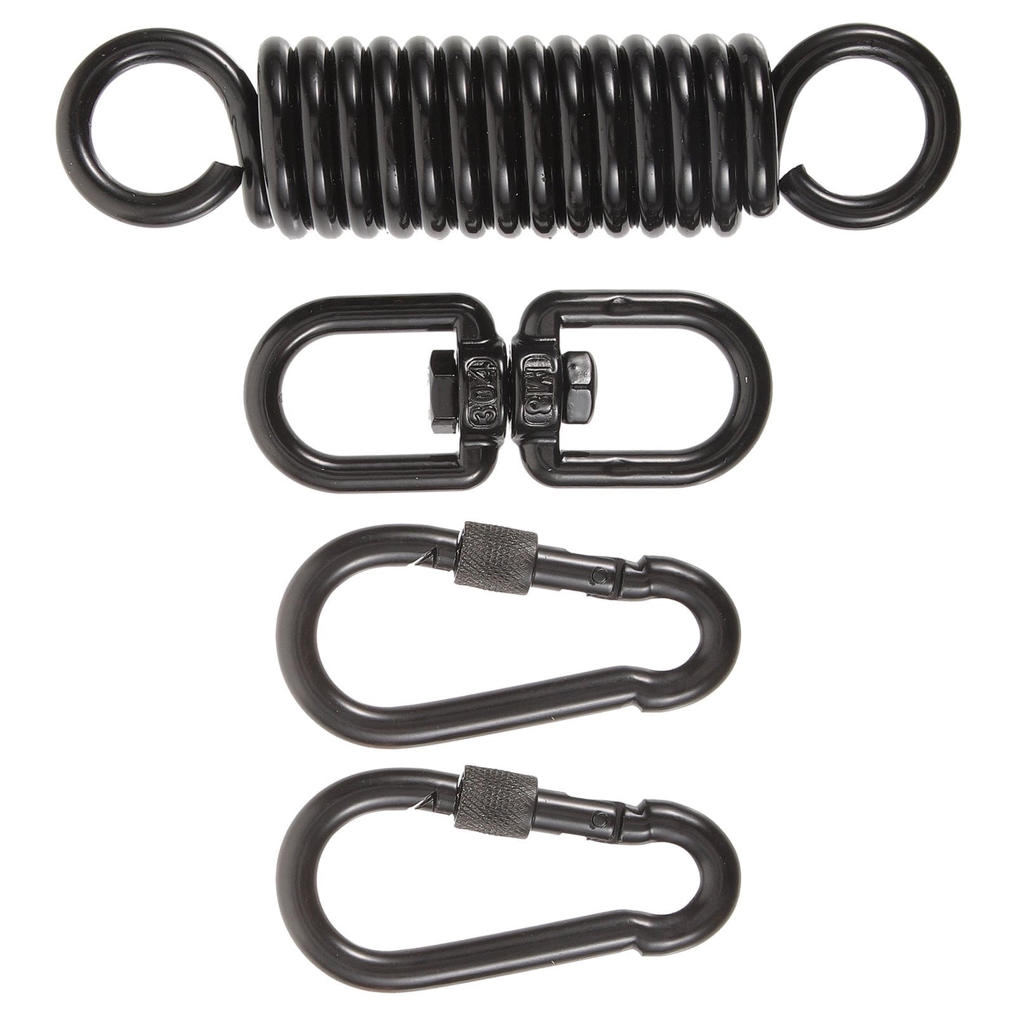 SWETRACE Porch Swing Springs Heavy Duty Black 1 Set 5.9x1.2in