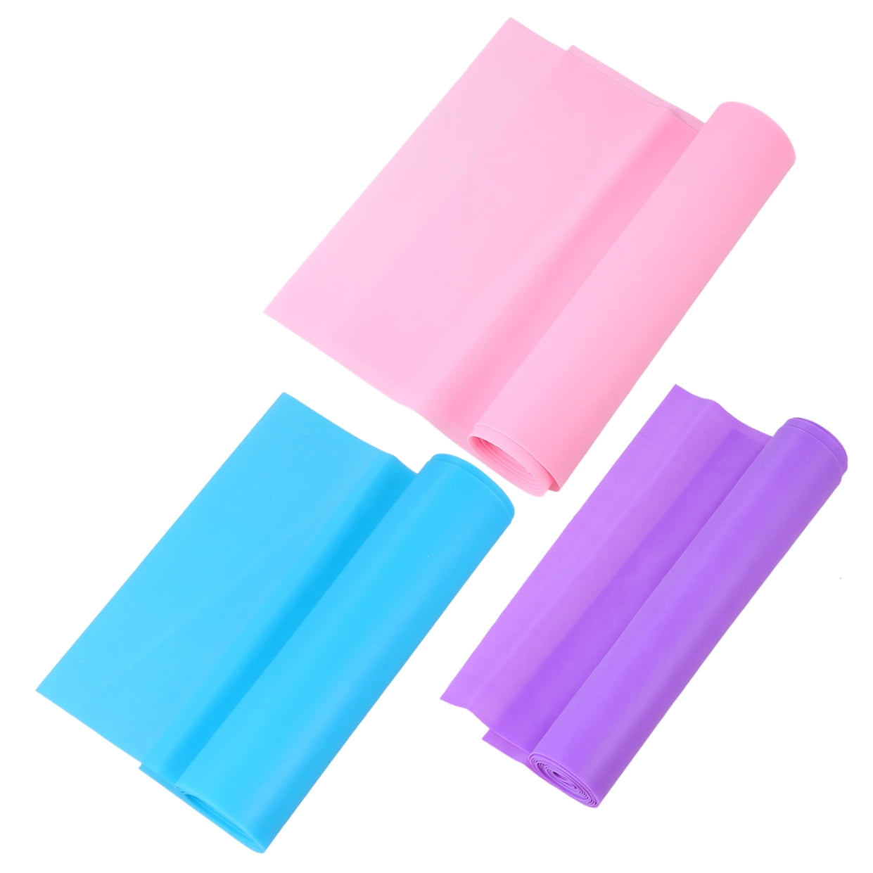 Worgeous 3 Pcs Yoga Elastic Band Resistance Bands Fabric Stretching Strap Fitness