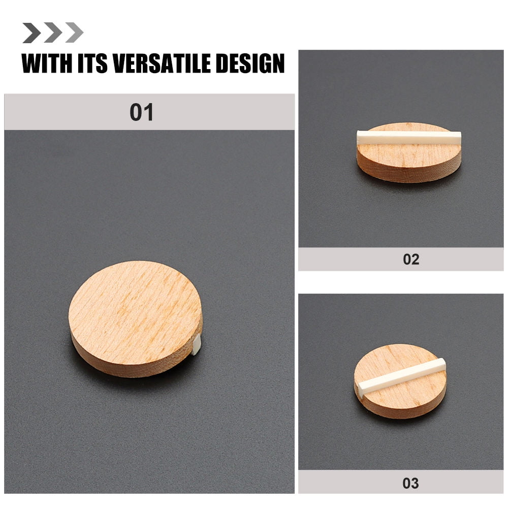 Worgeous Resonator Biscuit Bridge Kit Crafted from Wood and Ox Bone for Guitar Durable Light Brown Size