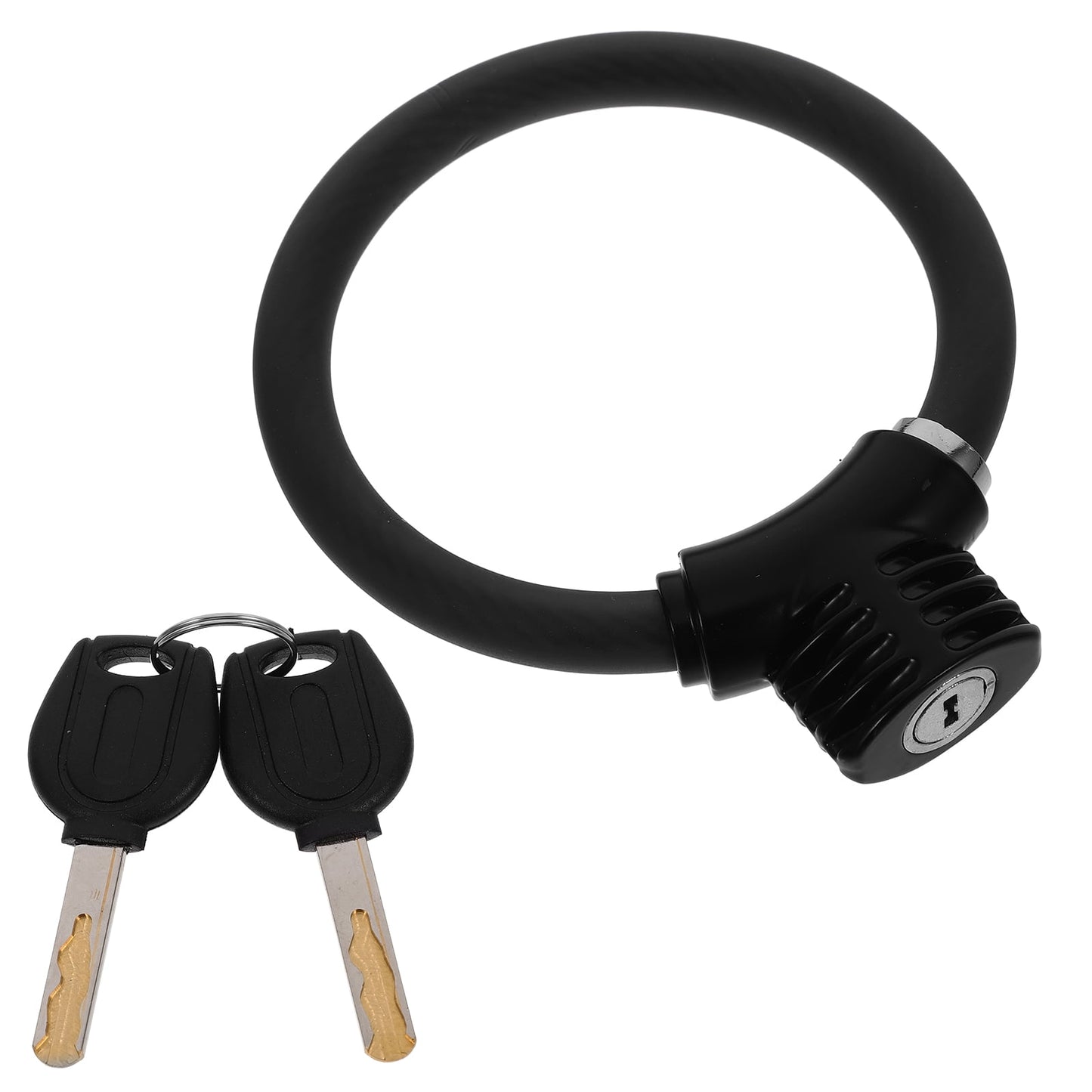 SWETRACE High-Security Bike Lock PVC Cycle Lock Black 1Set