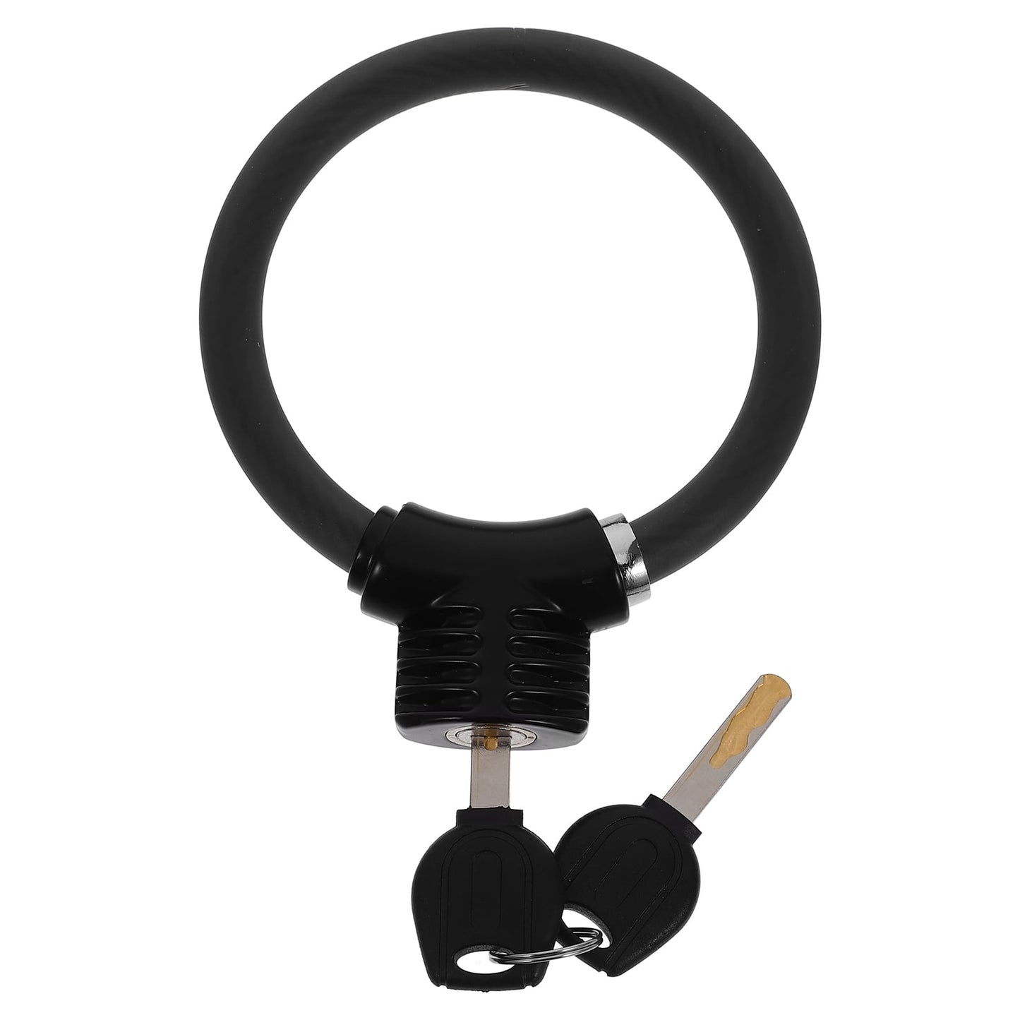 SWETRACE High-Security Bike Lock PVC Cycle Lock Black 1Set