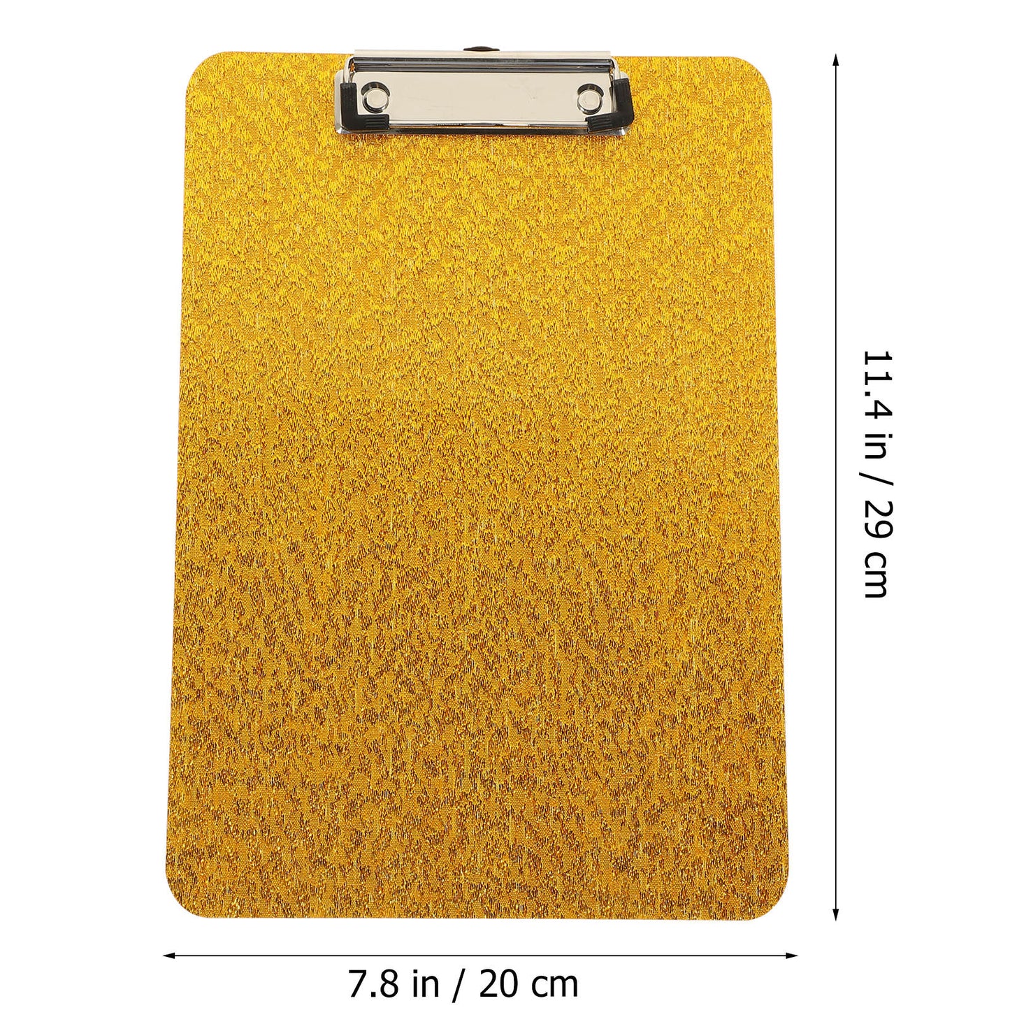 Worgeous Clipboard with Storage Small Writing Pad Student Office Golden