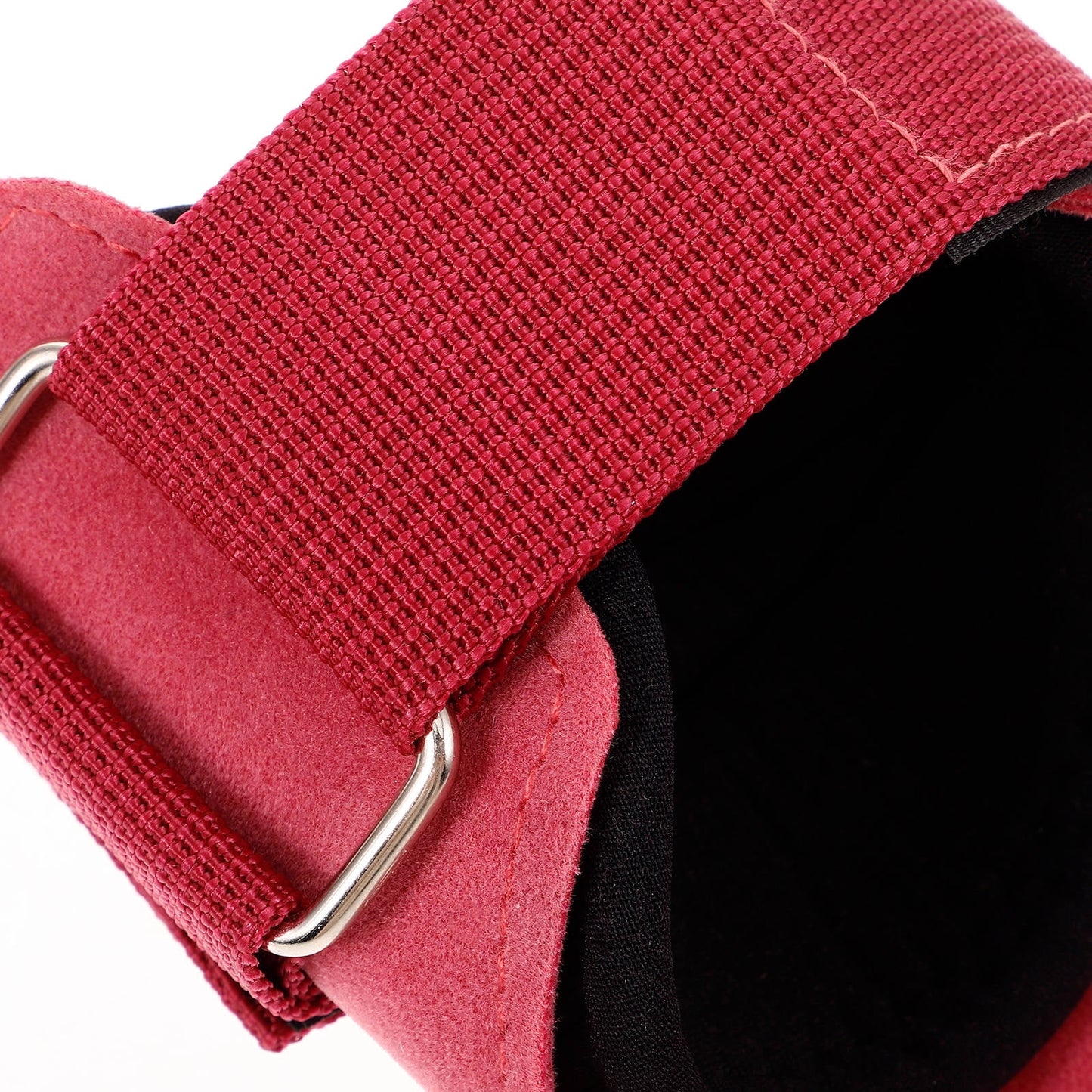 SWETRACE Gym Equipment Wrist Wraps Grip Enhancement Rosy 1Set PU 8.7x8.6x0.4in