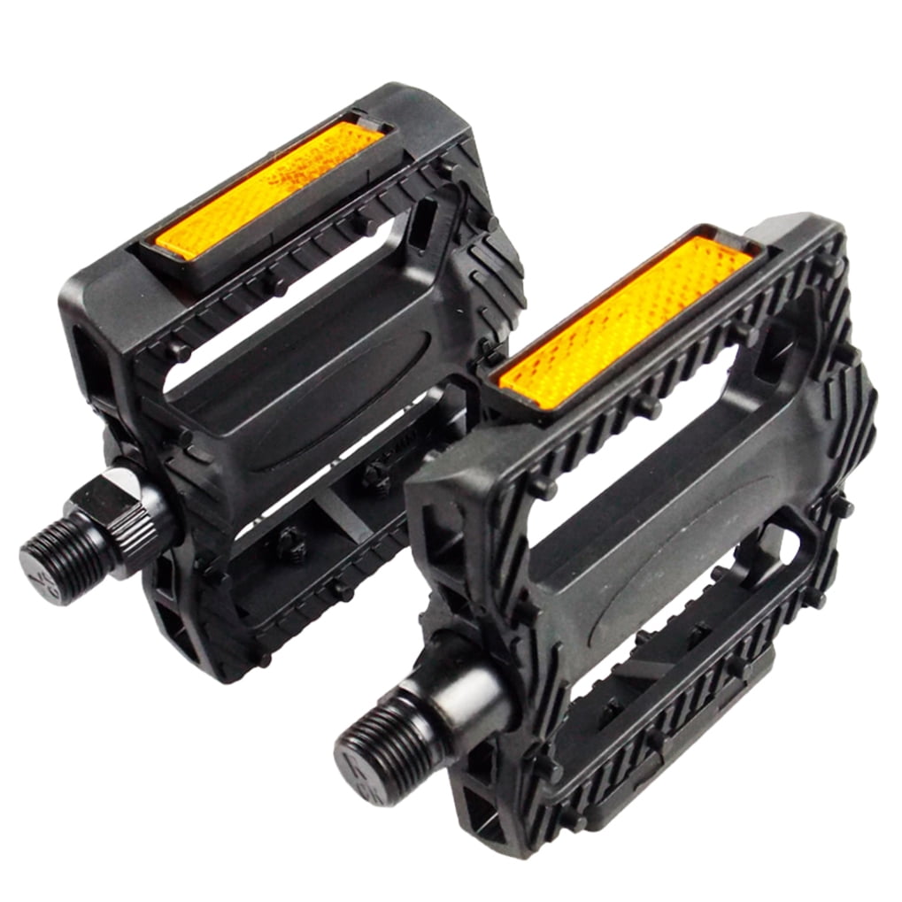 Masteelf 1 Pair of Pedals Anti-slip Plastic Grain Large Treadle Universal Road Bike Pedals