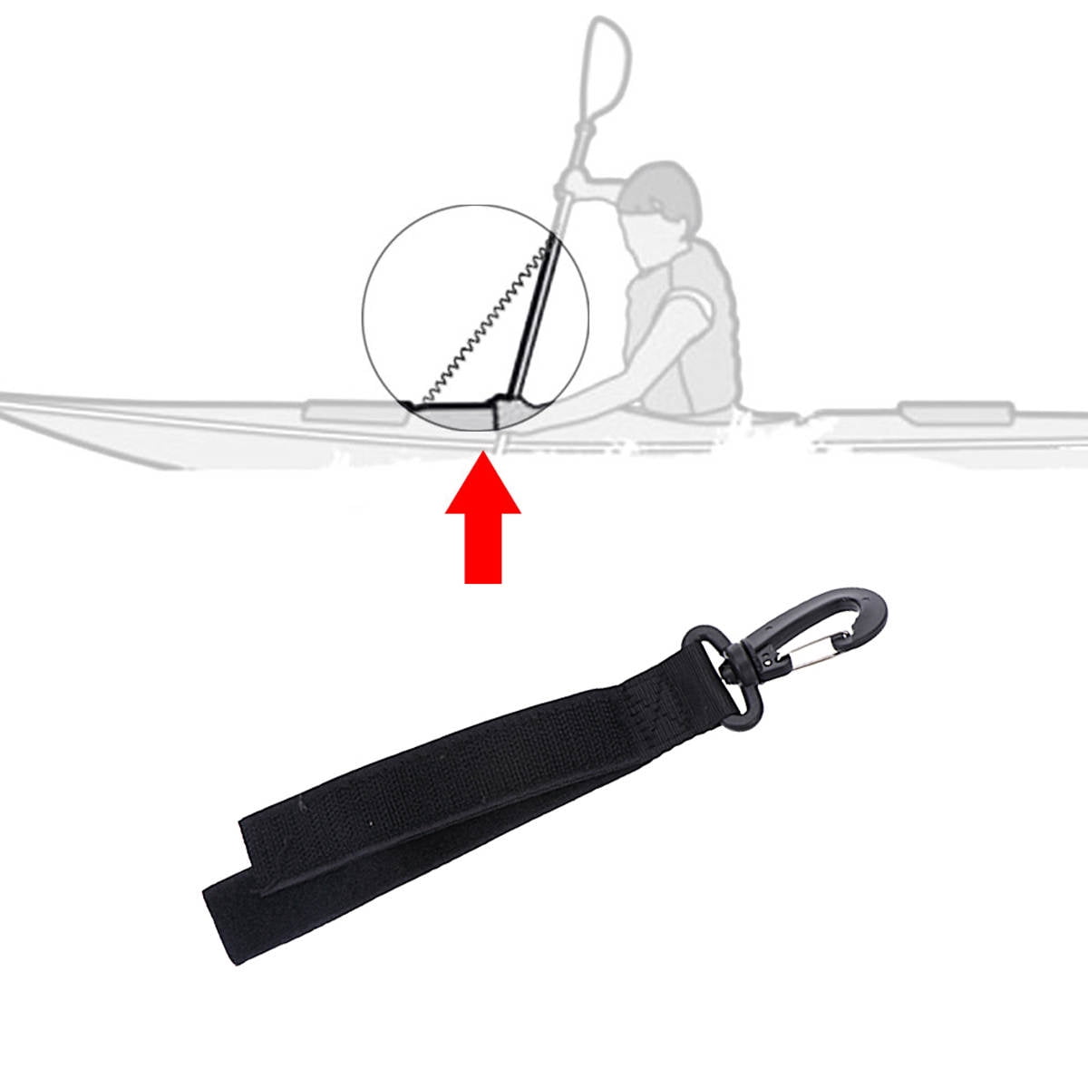 SWETRACE Plastic Hanging Hooks for Tent and Kayak 6.5 x 1.2 x 0.2in
