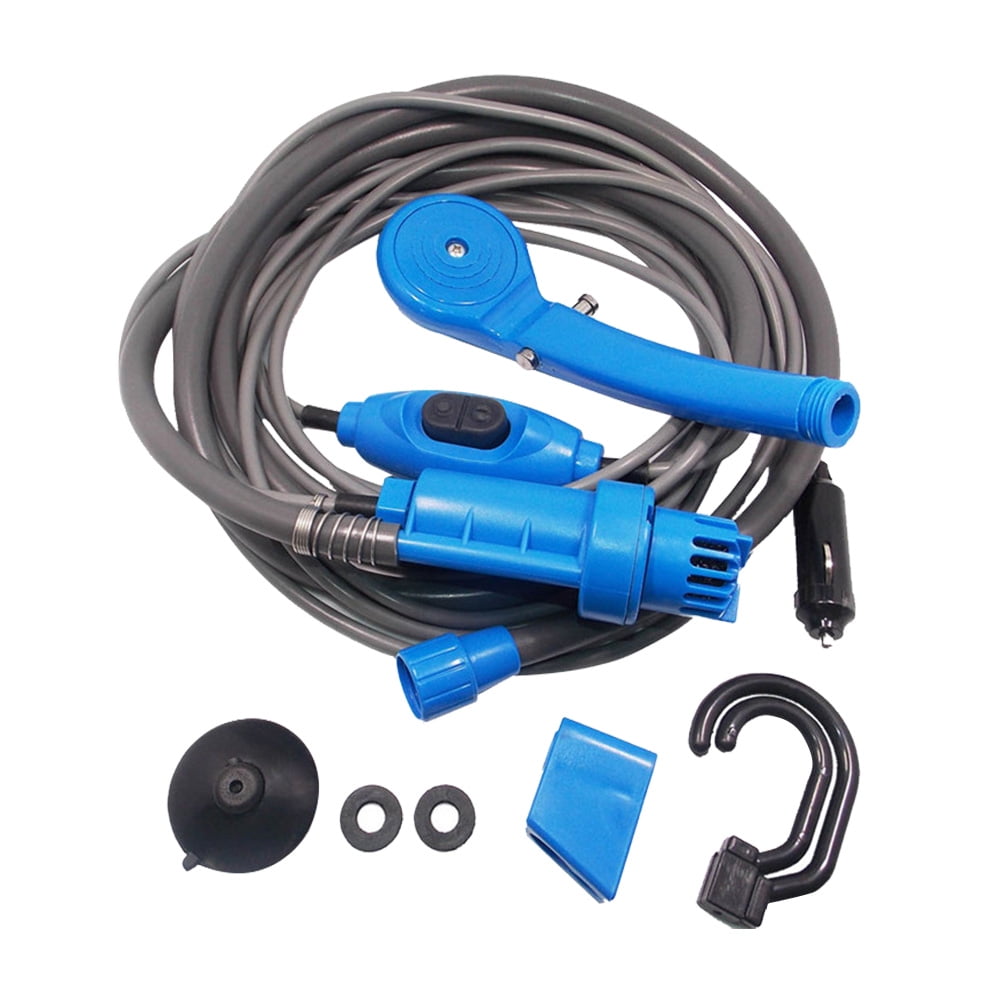 SWETRACE Portable Outdoor Camping Shower Blue 1Set 7.1x3.1x1.6in Plastic