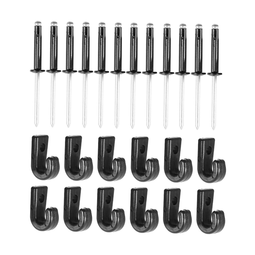 SWETRACE Kayak J Hooks with Rivits 12 x Rivets Lightweight Portable for Canoeing