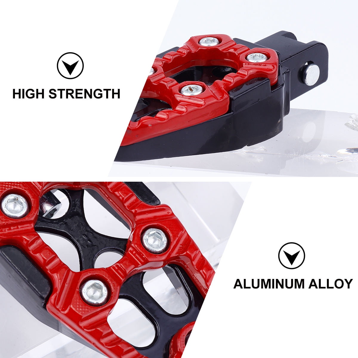 SWETRACE Aluminum Alloy Pedal Red 1 Pair