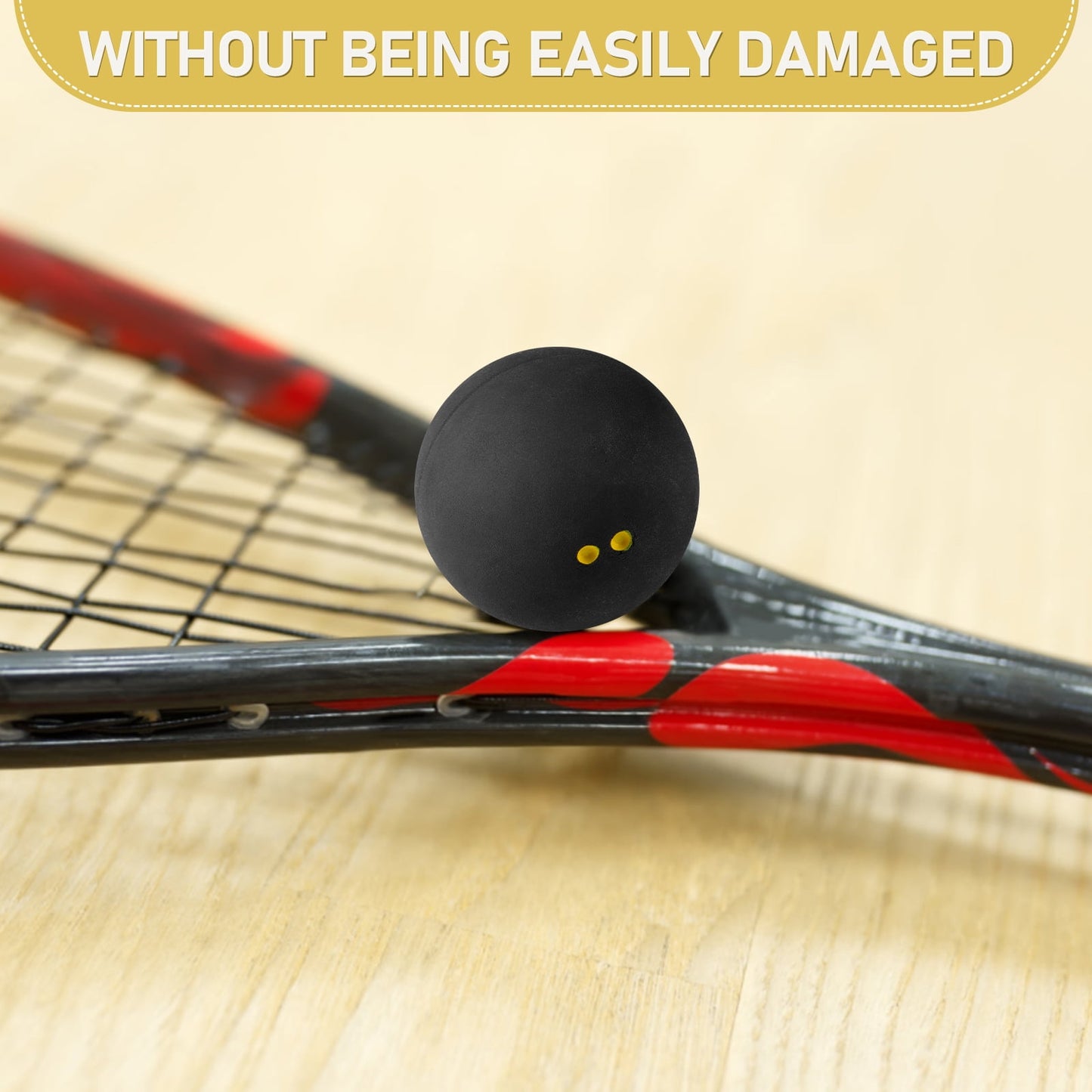 SWETRACE Small Squash Ball Black Rubber 1Set 1.6In