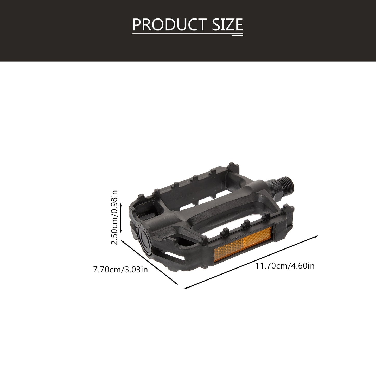 SWETRACE 2Pcs Flat Bike Pedals Carbon Steel Replacement for Road and Mountain Bikes Black