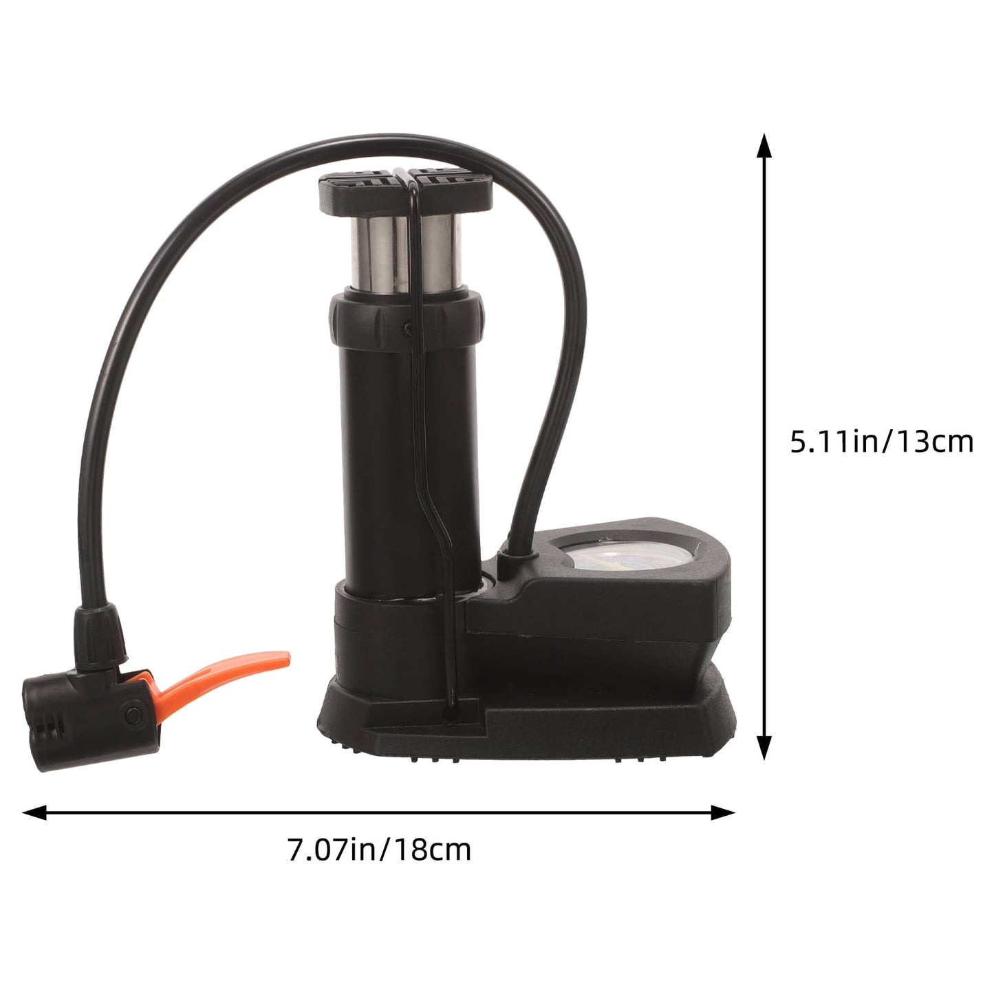 SWETRACE Electric Bike Air Pump Aluminium Alloy 1Set 10.6X5.1X1.9In