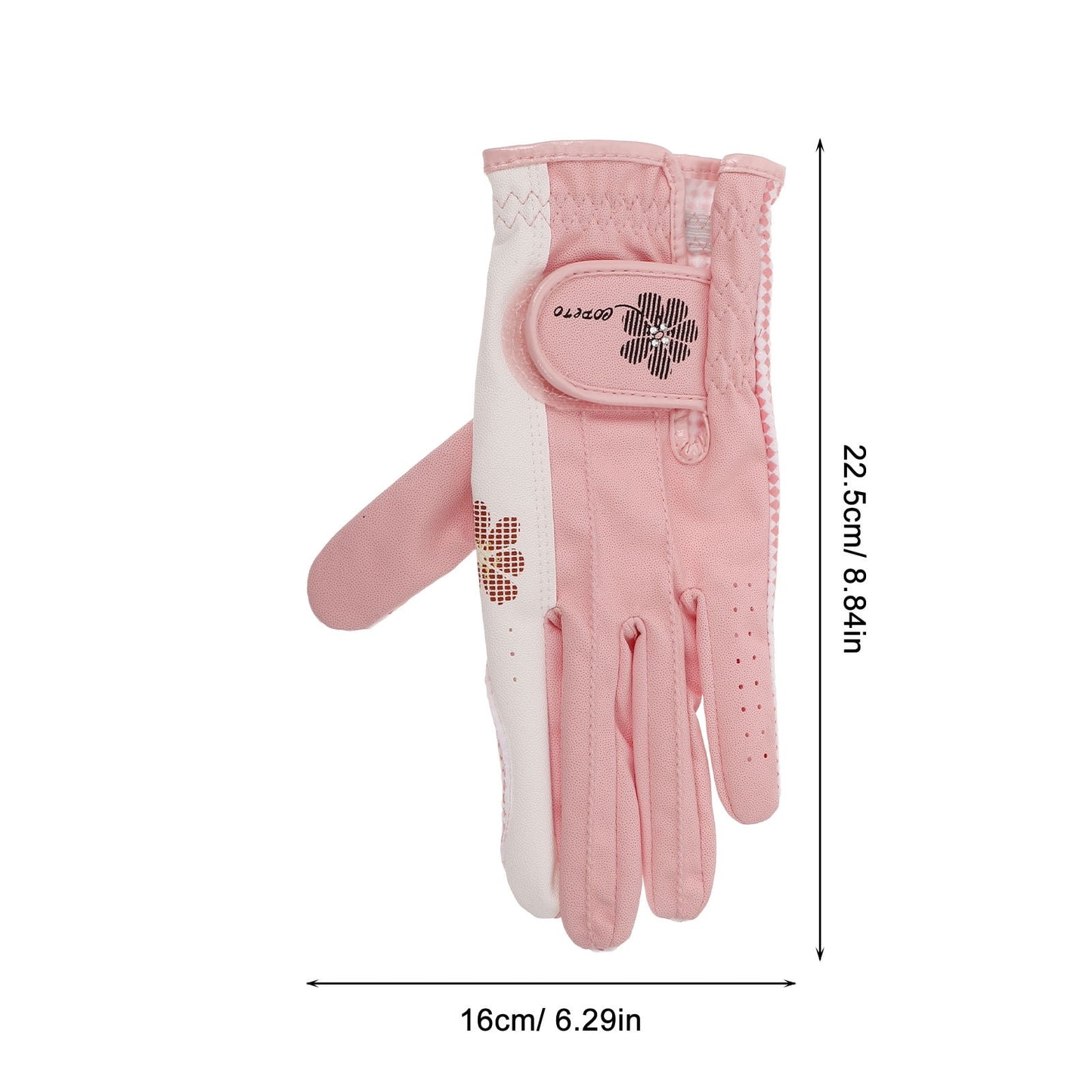 SWETRACE Golf Gloves Women Specific Fit Pink 1 Pair 7.9X3.7X0.1in