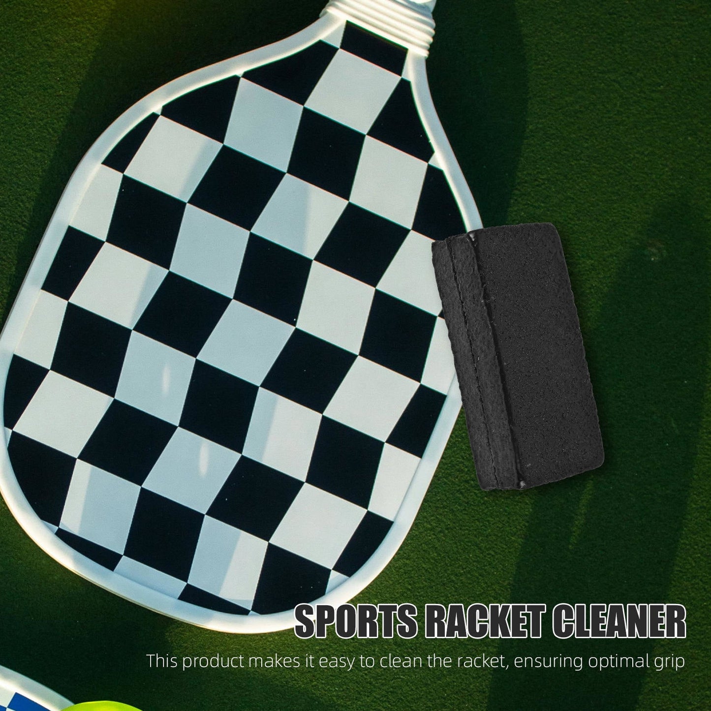 SWETRACE 1Set Racket Eraser Kneadable Eraser for Sports Paddle Cleaning Black Latex Material