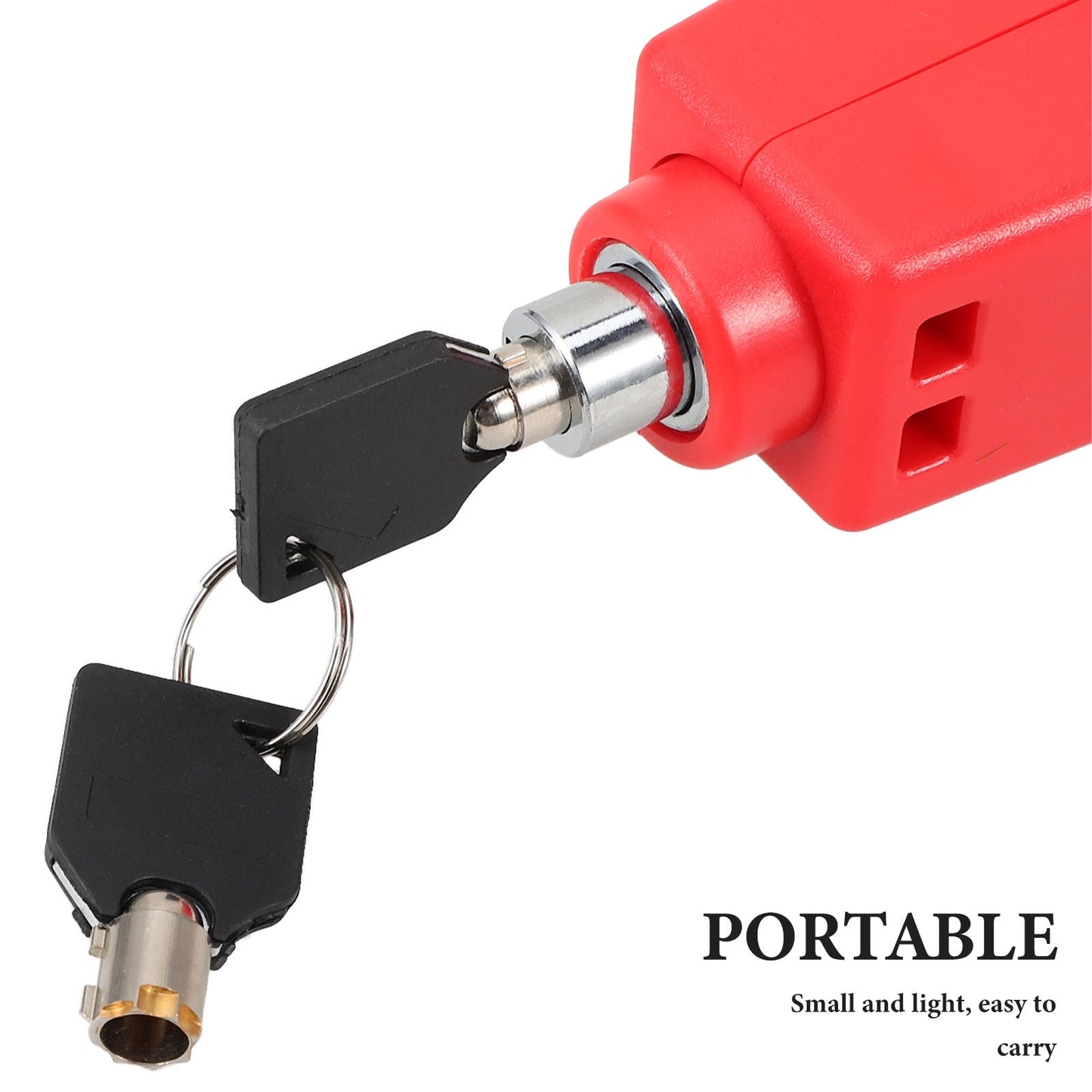 SWETRACE 1Pcs Compact Anti-scratch Surface Handlebar Lock Bicycle Outdoor Use 5.9x1.97x1.38in