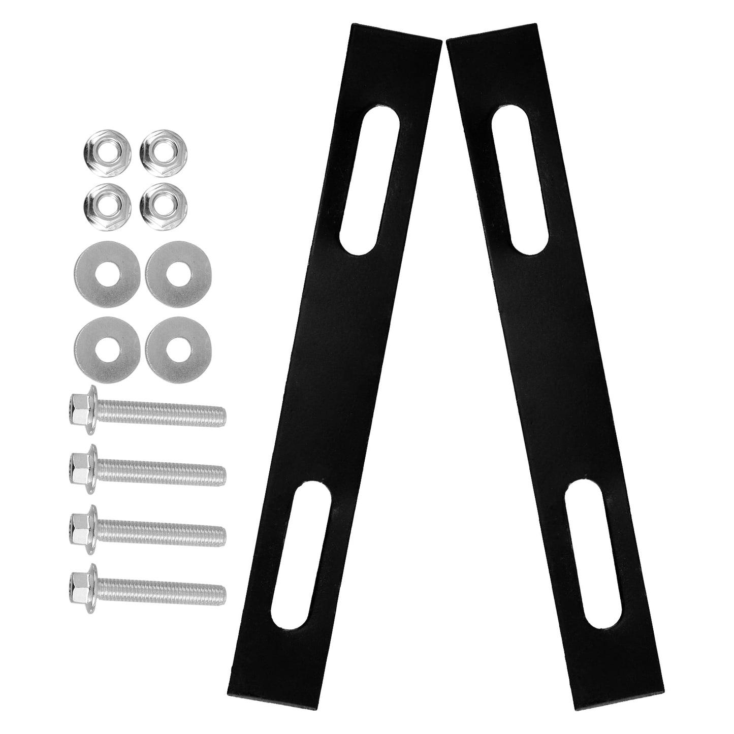 SWETRACE 2Pcs Sleek Design Rack Mounting Plates for Top Case Hardware Motorcycle 18.00X2.50X0.20cm
