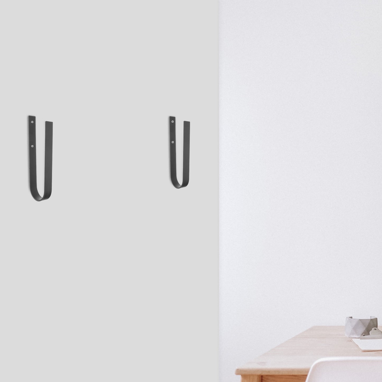 SWETRACE 1Set Iron Surfboard Hanging Hook Deep Gray Simple Design for Sports Equipment Wall Storage 11.8x3.1x1.1in