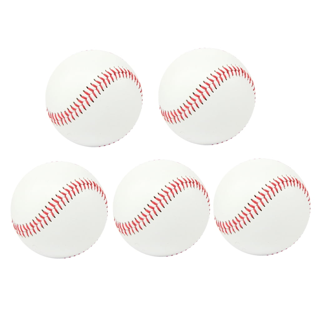 SWETRACE Exercise Baseball Training Balls Rubber 5 Pcs Indoor and Outdoor Practice