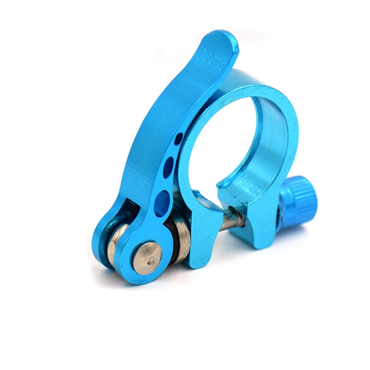 SWETRACE Durable Blue Bike Seatpost Clamp 1Pack for Cycling Quick Release