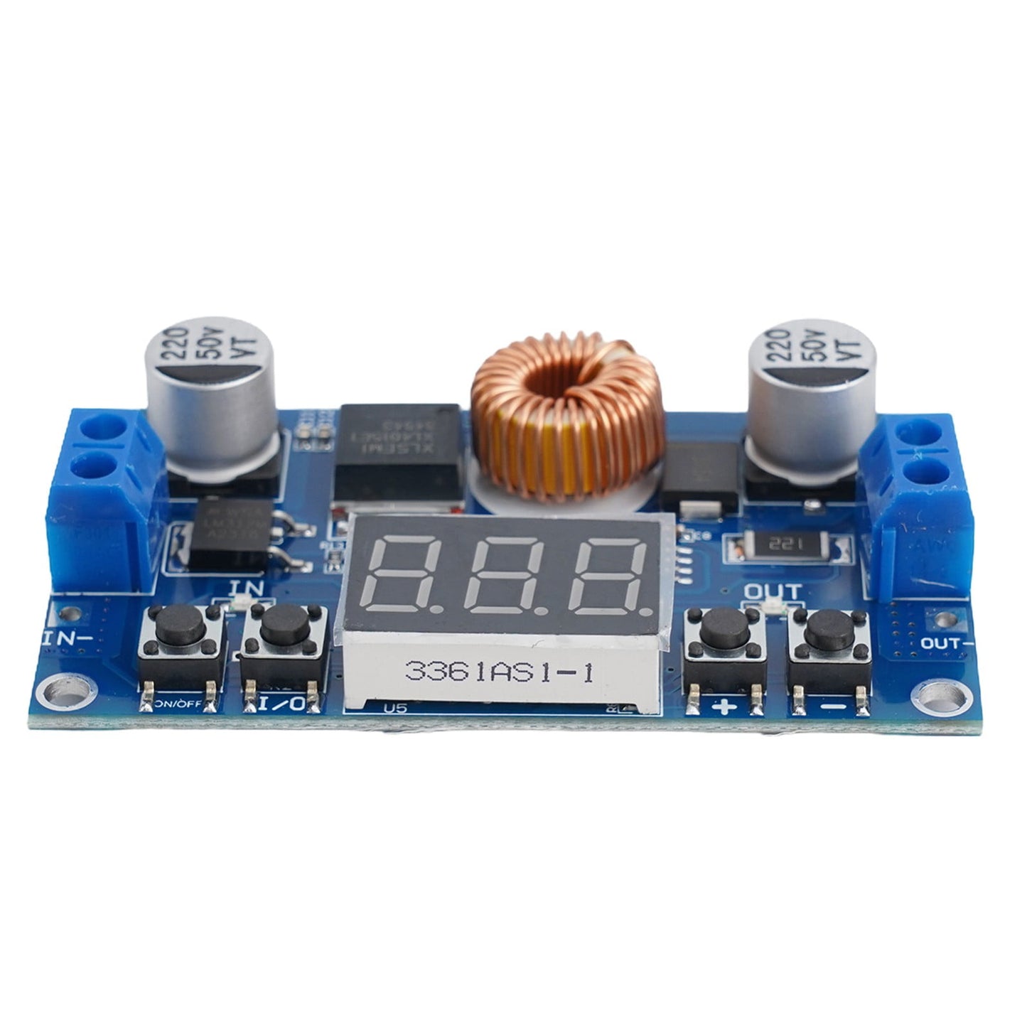 5A 75W Cnc Dc-Dc Adjustable Step-Down Module Cnc Power Supply with Voltmeter